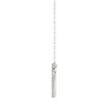 LADIES NECKLACE 0.10CT ROUND DIAMOND 10K WHITE GOLD