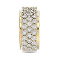MEN'S BAND 2.00CT ROUND DIAMOND 10K YELLOW GOLD