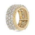 MEN'S BAND 2.00CT ROUND DIAMOND 10K YELLOW GOLD