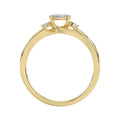 LADIES RING 0.15CT ROUND DIAMOND 10K YELLOW GOLD