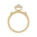 LADIES TRIOS 1.00CT ROUND DIAMOND 10K YELLOW GOLD