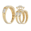 LADIES TRIOS 1.00CT ROUND DIAMOND 10K YELLOW GOLD