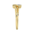 LADIES RING 0.05CT ROUND DIAMOND 10K YELLOW GOLD