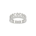 LADIES RING 0.20CT ROUND DIAMOND 14K WHITE GOLD