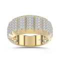 MEN'S BAND 1.00CT ROUND DIAMOND 10K YELLOW GOLD