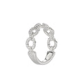 LADIES BAND 0.33CT ROUND DIAMOND 14K WHITE GOLD