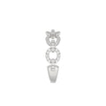 LADIES BAND 0.33CT ROUND DIAMOND 14K WHITE GOLD
