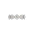 LADIES BAND 0.33CT ROUND DIAMOND 14K WHITE GOLD