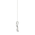 LADIES PENDANT 0.10CT ROUND DIAMOND 10K WHITE GOLD