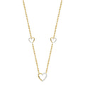 LADIES NECKLACE 0.20CT ROUND DIAMOND 14K YELLOW GOLD