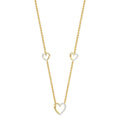 LADIES NECKLACE 0.20CT ROUND DIAMOND 14K YELLOW GOLD