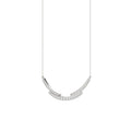 LADIES NECKLACE 0.25CT ROUND DIAMOND 14K WHITE GOLD