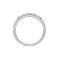 MEN'S BAND 0.50CT ROUND DIAMOND 14K WHITE GOLD