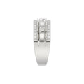 MEN'S BAND 0.50CT ROUND DIAMOND 14K WHITE GOLD