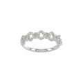 LADIES RING 0.15CT ROUND DIAMOND 14K WHITE GOLD
