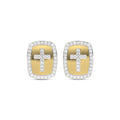 LADIES EARRINGS 0.25CT ROUND DIAMOND 10K YELLOW GOLD