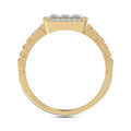 LADIES RING 1.00CT ROUND DIAMOND 10K YELLOW GOLD