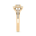 LADIES RING 0.33CT ROUND DIAMOND 10K YELLOW GOLD