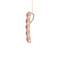LADIES PENDANT 1.80CT ROUND/RUBY ROUND DIAMOND 14K ROSE GOLD (ROUND RUBY 1.40CT)