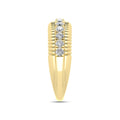 LADIES BAND 0.50CT ROUND DIAMOND 10K YELLOW GOLD