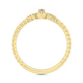 LADIES RING 0.15CT ROUND DIAMOND 10K YELLOW GOLD