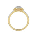 LADIES RING 0.20CT ROUND DIAMOND 10K YELLOW GOLD