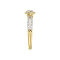 LADIES RING 0.25CT ROUND DIAMOND 10K YELLOW GOLD