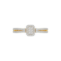 LADIES RING 0.20CT ROUND DIAMOND 10K YELLOW GOLD