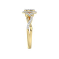 LADIES RING 0.25CT ROUND DIAMOND 10K YELLOW GOLD