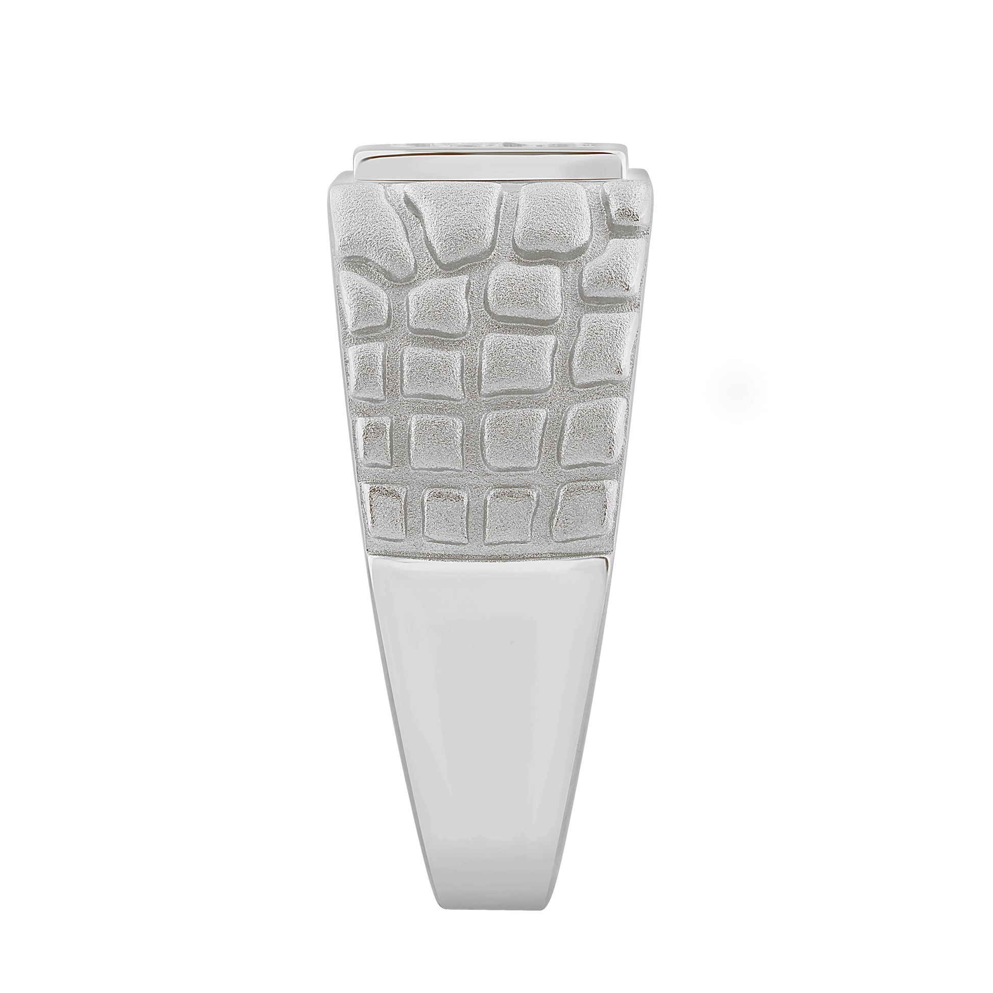 “Elegant Men’S Fashion Ring 0.10Ct Round Diamond Sterling Silver White Luxury Statement Jewelry For Men