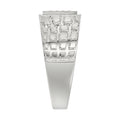 “Elegant Men’S Fashion Ring 0.10Ct Round Diamond Sterling Silver White Luxury Statement Jewelry For Men