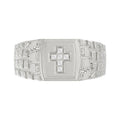 “Elegant Men’S Fashion Ring 0.10Ct Round Diamond Sterling Silver White Luxury Statement Jewelry For Men