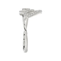 Elegant Ladies Heart Ring 0.15Ct Round Diamond Sterling Silver White Romantic Promise Jewelry For Women