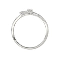 Ladies Elysian Heart Ring 0.15Ct Round Diamond Sterling Silver White – Romantic Fine Jewelry For Women