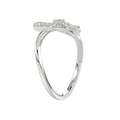 Ladies Elysian Heart Ring 0.15Ct Round Diamond Sterling Silver White – Romantic Fine Jewelry For Women