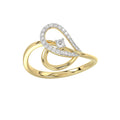 LADIES RING 0.15CT ROUND DIAMOND 10K YELLOW GOLD