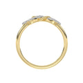 LADIES RING 0.15CT ROUND DIAMOND 10K YELLOW GOLD