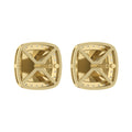 “Ladies Nugget Halo Fashion Earrings 0.25Ct Round Diamond 10K Yellow Gold – Fashionable Women’S Jewelry Gift