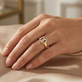 LADIES RING 0.10CT ROUND DIAMOND 10K YELLOW GOLD