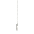 Round Diamond Heart Necklace, 0.10Ct Sterling Silver  Love Necklace, Minimal Heart Charm Pendant For Your Loved One, Girlfriend Gift