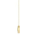 LADIES NECKLACE 0.10CT ROUND DIAMOND 10K YELLOW GOLD