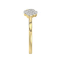 LADIES RING 0.10CT ROUND DIAMOND 10K YELLOW GOLD