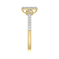 LADIES RING 0.33CT ROUND DIAMOND 10K YELLOW GOLD