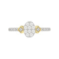 LADIES RING 0.33CT ROUND DIAMOND 10K YELLOW GOLD