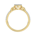 LADIES RING 0.33CT ROUND DIAMOND 10K YELLOW GOLD