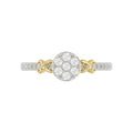 LADIES RING 0.33CT ROUND DIAMOND 10K YELLOW GOLD