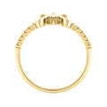 Classic 0.10Ct Round Diamond Ring In Yellow Gold  For Women