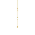 LADIES NECKLACE 0.16CT ROUND/PEARL DIAMOND 14K YELLOW GOLD