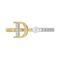 LADIES RING 0.10CT ROUND/PEARL DIAMOND 10K YELLOW GOLD