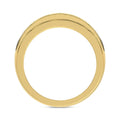 MEN'S BAND 1.00CT ROUND DIAMOND 10K YELLOW GOLD